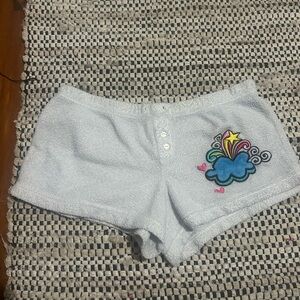 Pj couture shorts with embroidered design